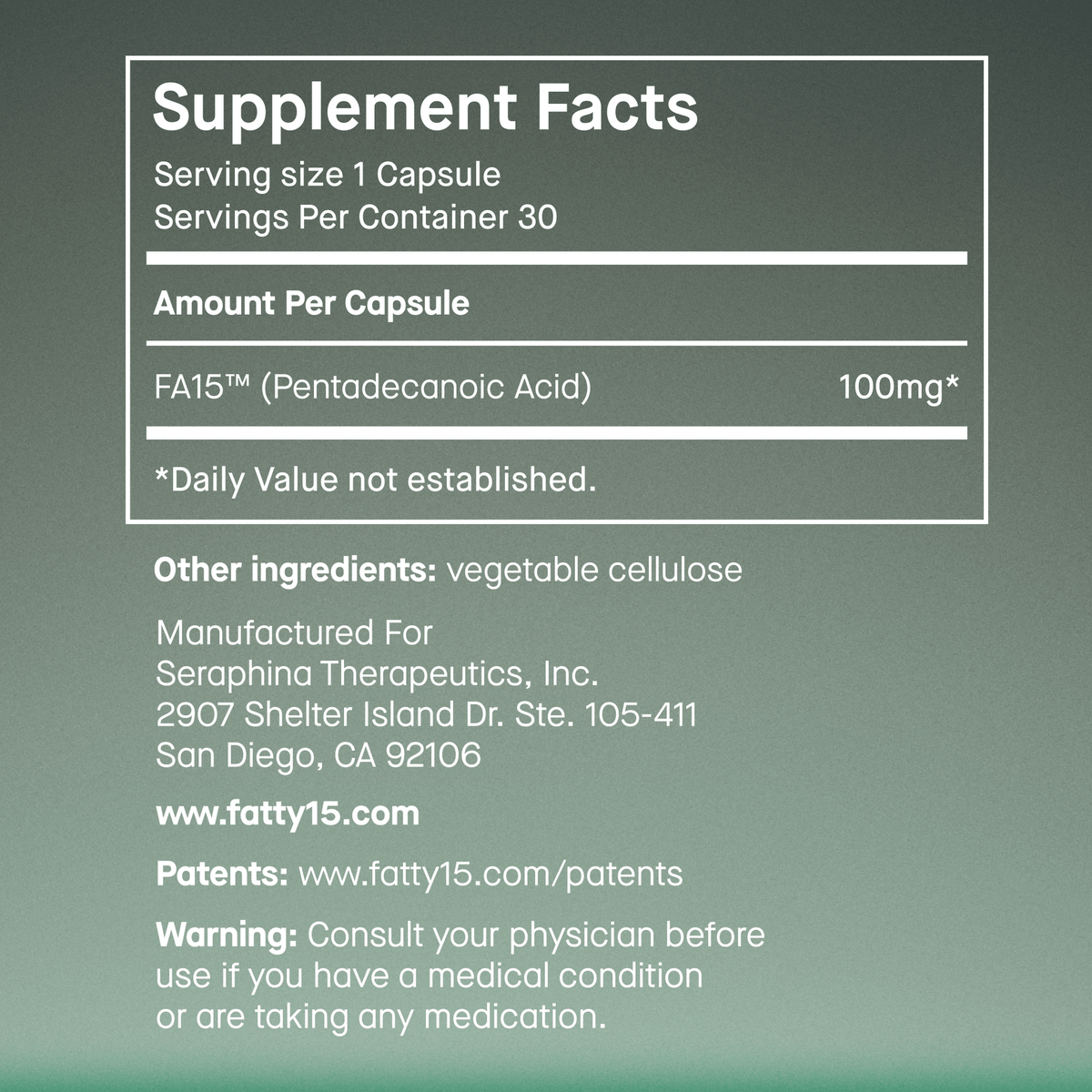 Fatty15 Daily Cellular Support